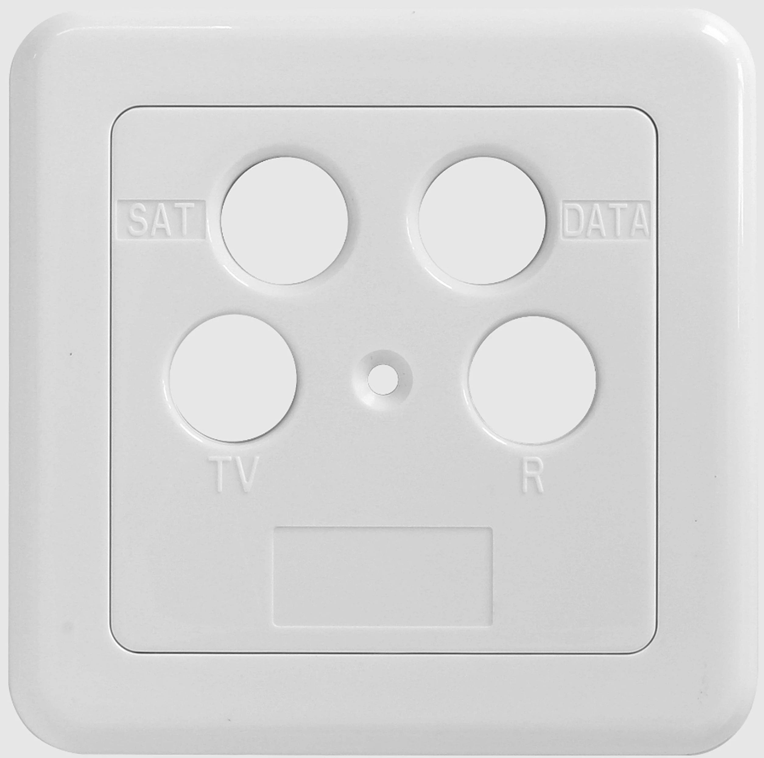 AXING SZU 2-12 Abdeckplatte | TV/R/SAT/DATA | 75mm