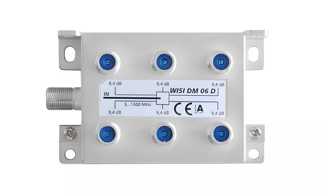 Wisi DM 06 D CATV-Verteiler 5 - 1300 MHz Serie-Artikelnummer-105 751 09-von-WISI