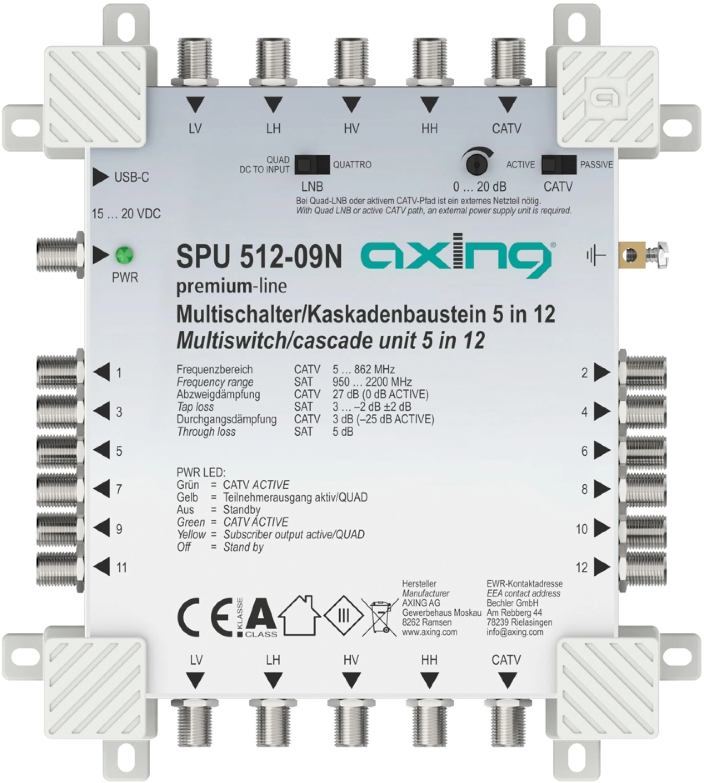 Axing SPU Premium N Multischalter Serie-Artikelnummer-061 004 02_VATER-von-Axing