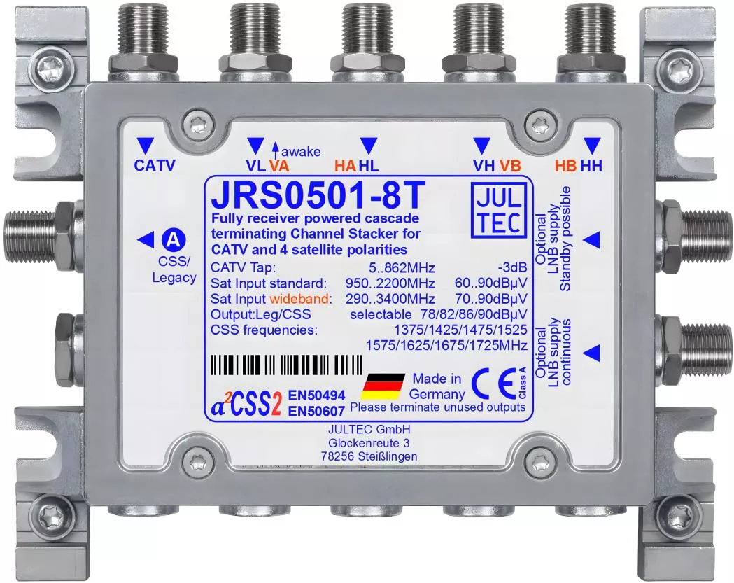 JULTEC JRS0501-8T Unicable-MS für 1 (Breitband 2) Satelliten-Artikelnummer-170 300 12-von-Jultec GmbH