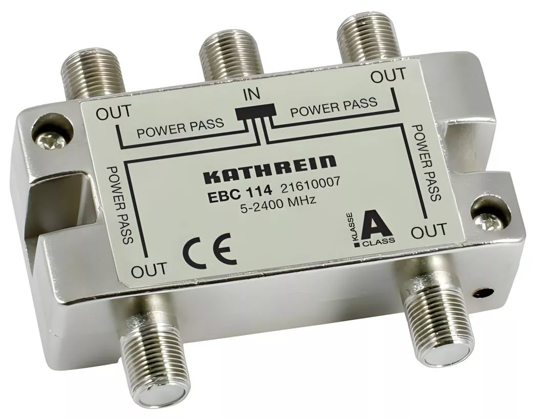 Kathrein EBC 114  4-fach SAT-Verteiler 5-2400 MHz für Unicable-Artikelnummer-086 610007-von-Kathrein