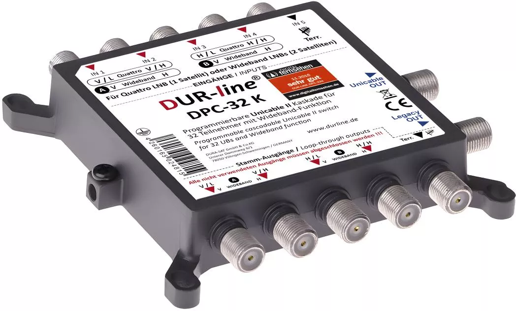 DUR-line DPC-32 K Unicable II Wideband Multischalter-Artikelnummer-061 001 81-von-DUR-line