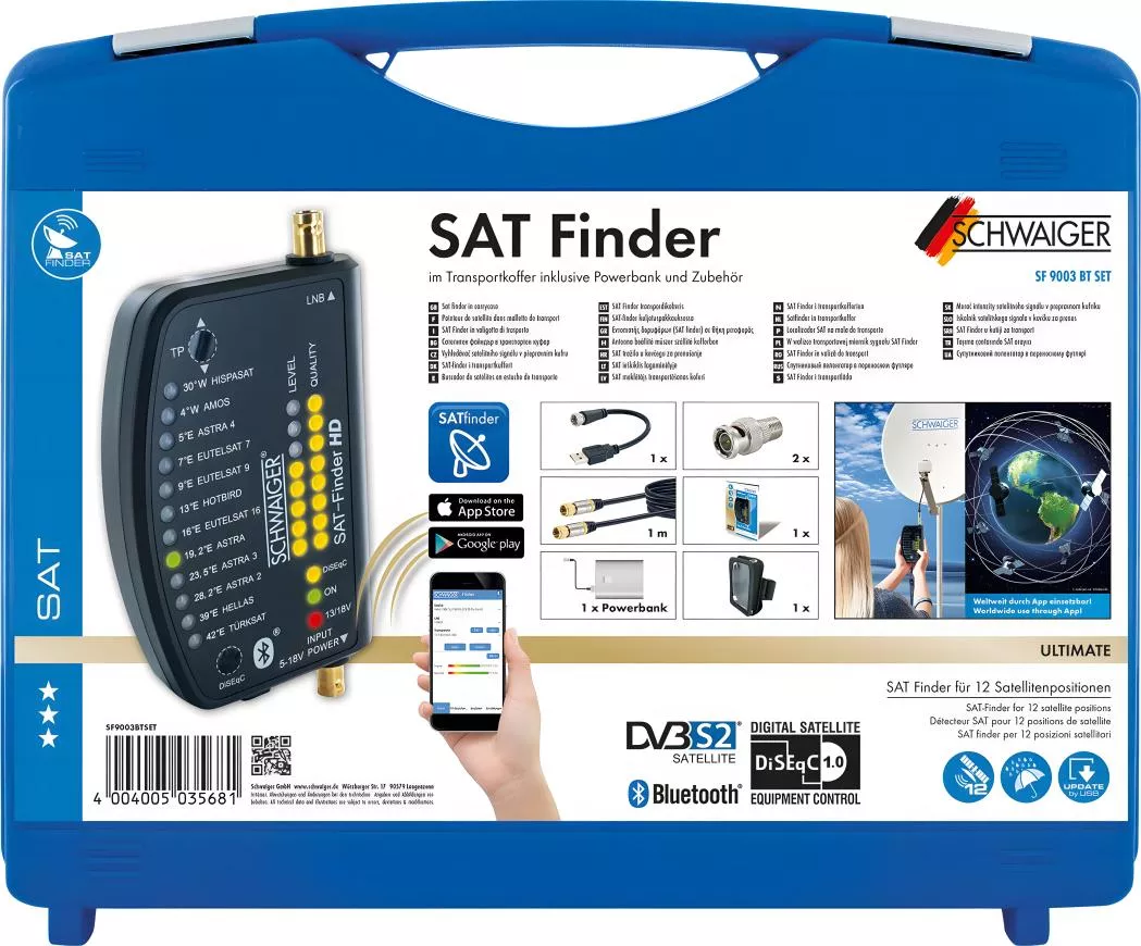 Schwaiger SF 9003BT SET SAT-Finder HD im Koffer-Artikelnummer-058 001 79-von-Schwaiger