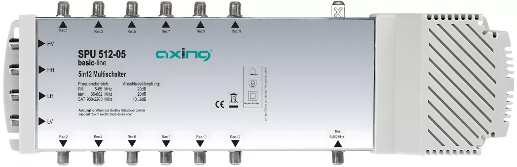 Axing SPU 512-05 Multischalter | 5 in 12 | basic-line-Artikelnummer-061 003 46-von-Axing