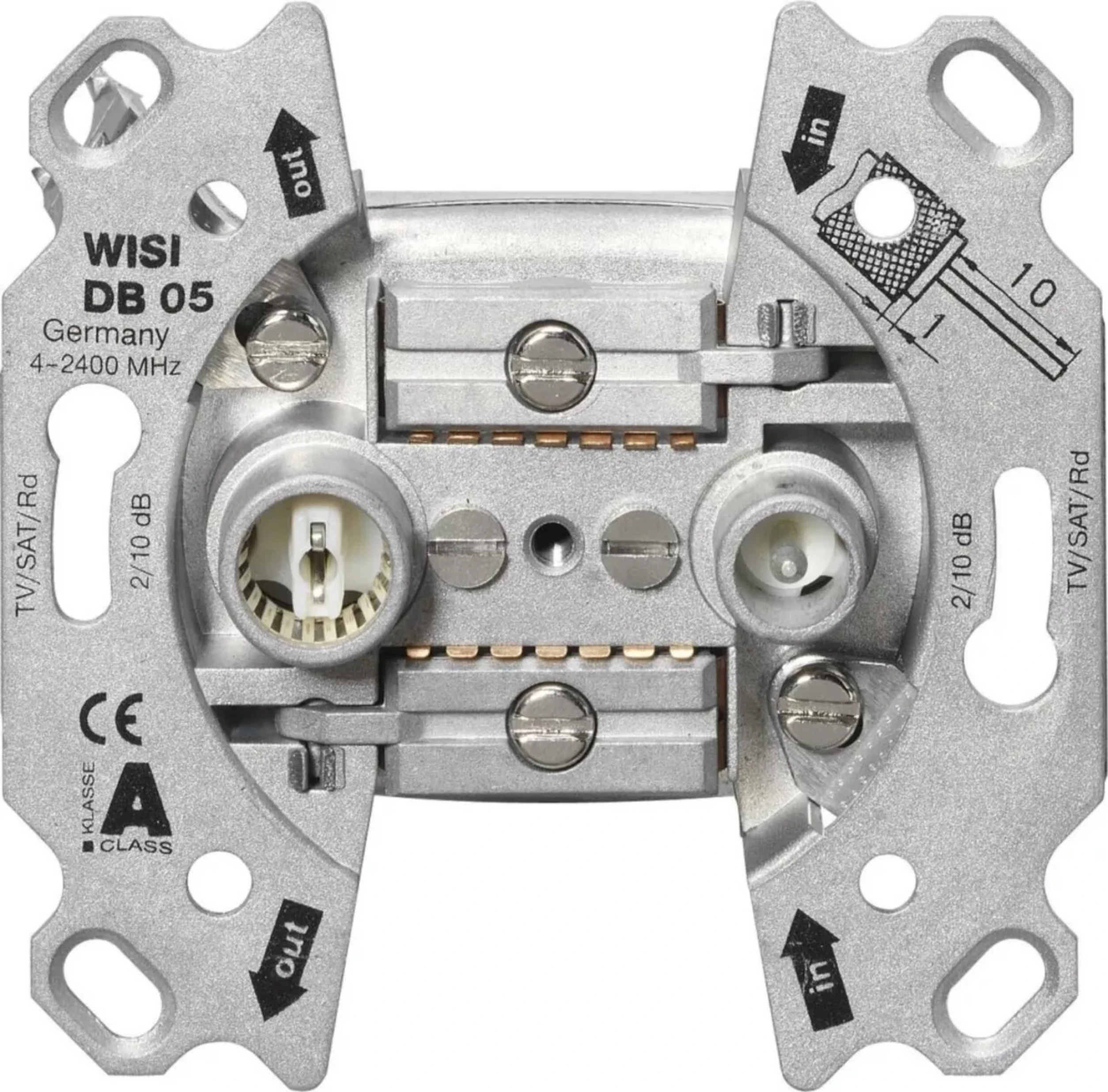 WISI DB 05 Universaldose Durchgangsdose 10dB-Artikelnummer-105 542 25-von-WISI