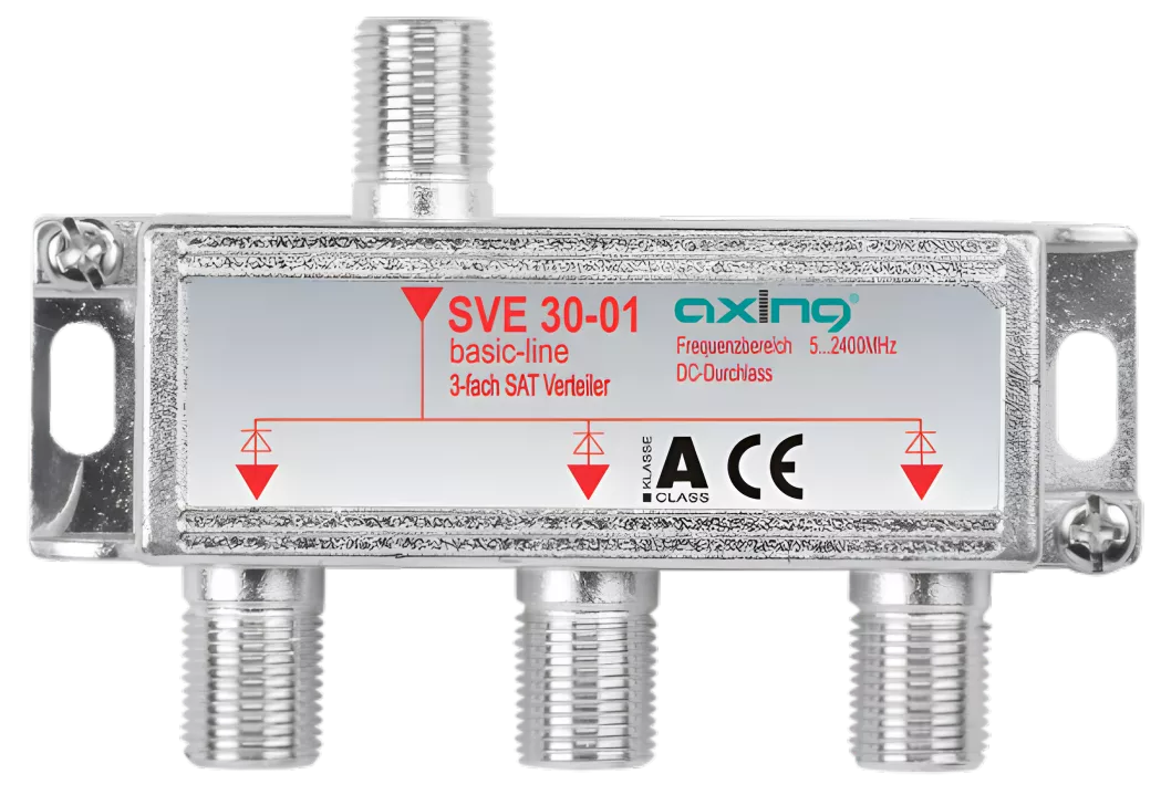 Axing SVE 30-01 3-fach SAT-Verteiler | 5…2400 MHz-Artikelnummer-061 003 39-von-Axing