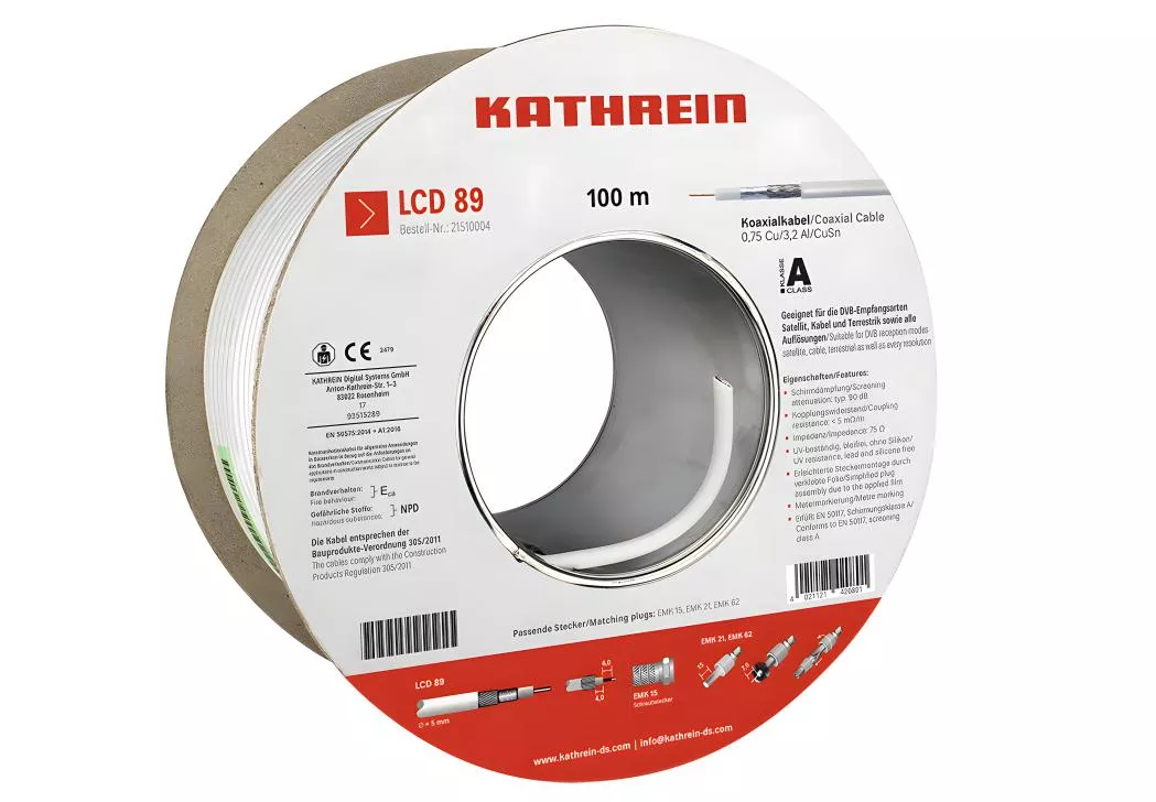 Kathrein LCD 89 Koaxkabel -100m-Artikelnummer-086 510089-von-Kathrein