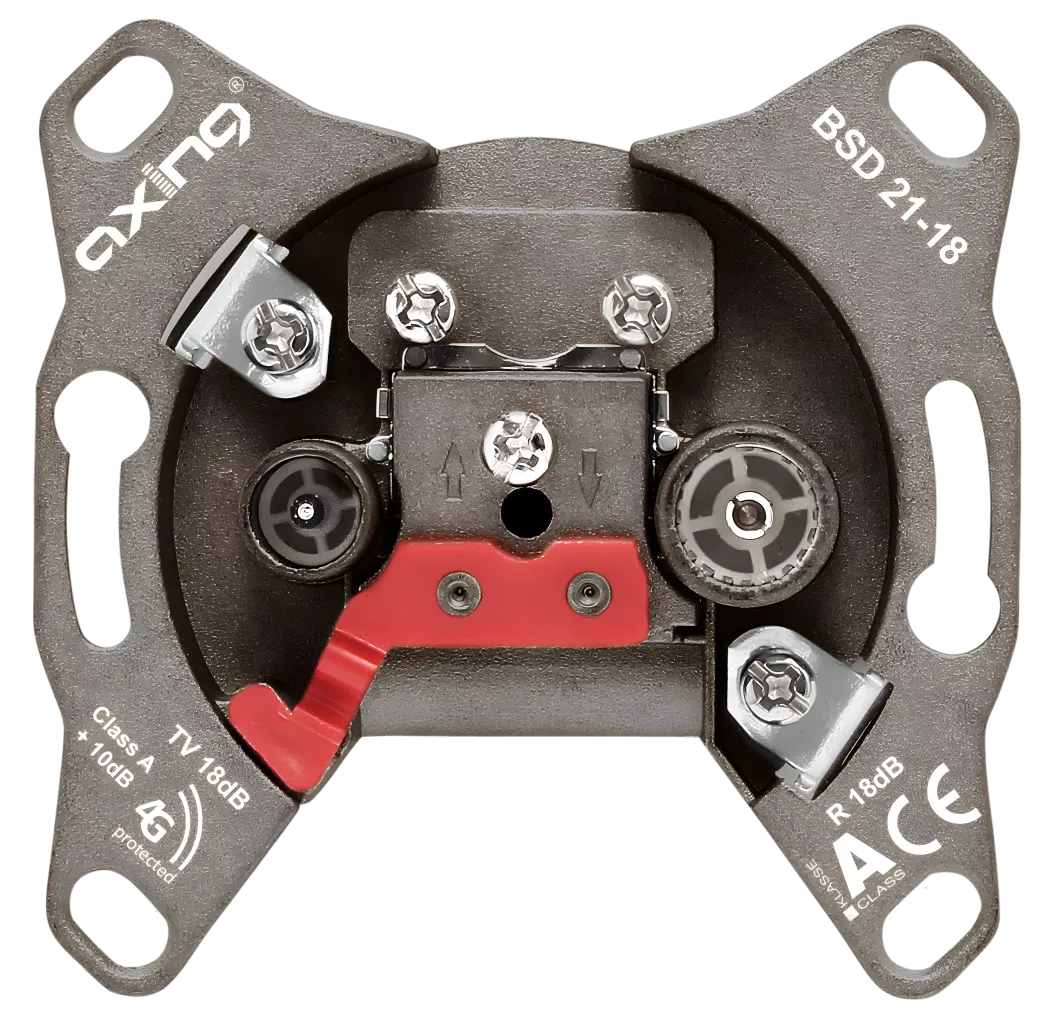 Axing BSD 21-18 Hyperbreitband-Durchgangsdose 18 dB | 5…2200 MHz | CATV-Artikelnummer-056 000 86-von-Axing