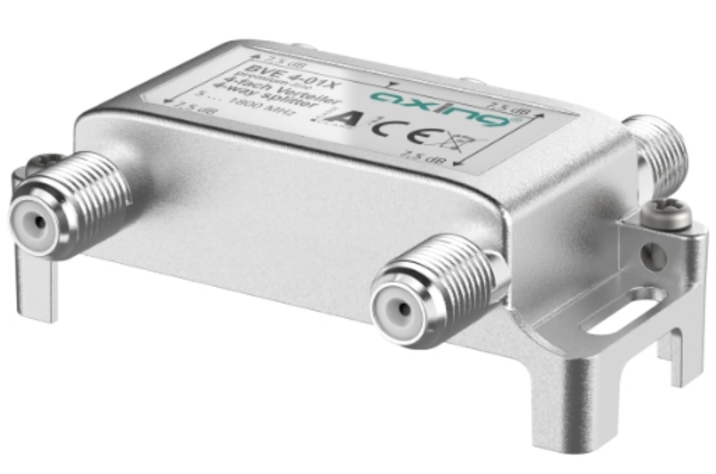 AXING BVE 4-01X 4-fach Verteiler | 7,5 dB | 5 … 1800 MHz | Bauform 01-Artikelnummer-061 003 18-von-Axing