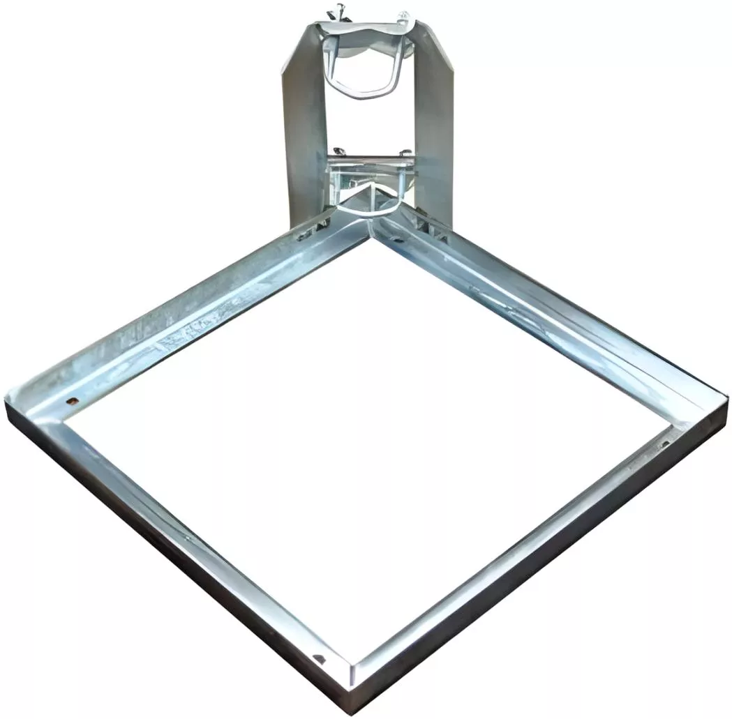 Stahl Balkonständer mit Zahnschellen für 50x50 Platten