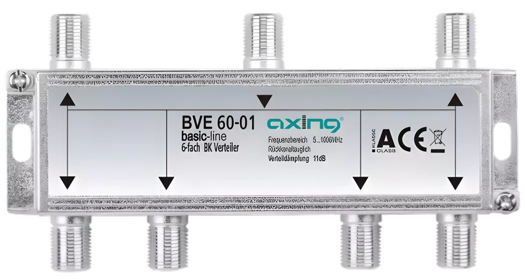 Axing BVE 60-01 6-fach Verteiler | 5…1006 MHz-Artikelnummer-061 003 13-von-Axing